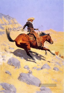 Indianer und Cowboy Werke - der Cowboy 1902 Frederic Remington Indiana Cowboy